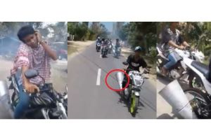 Video konvoi motor berknalpot corongan ini bikin bilang 'unfaedah bro'