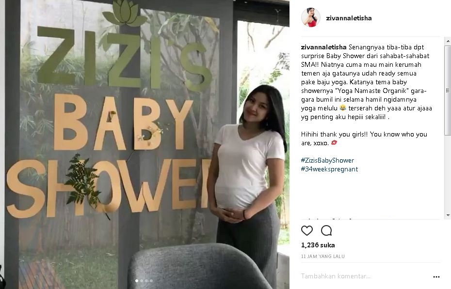 7 Keseruan baby shower Zivanna Letisha, konsepnya unik dan nggak biasa