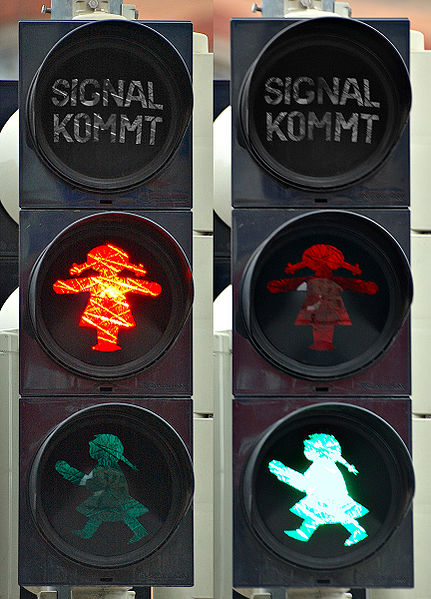 10 Lampu lalu lintas unik dari berbagai negara, ada lambang cinta
