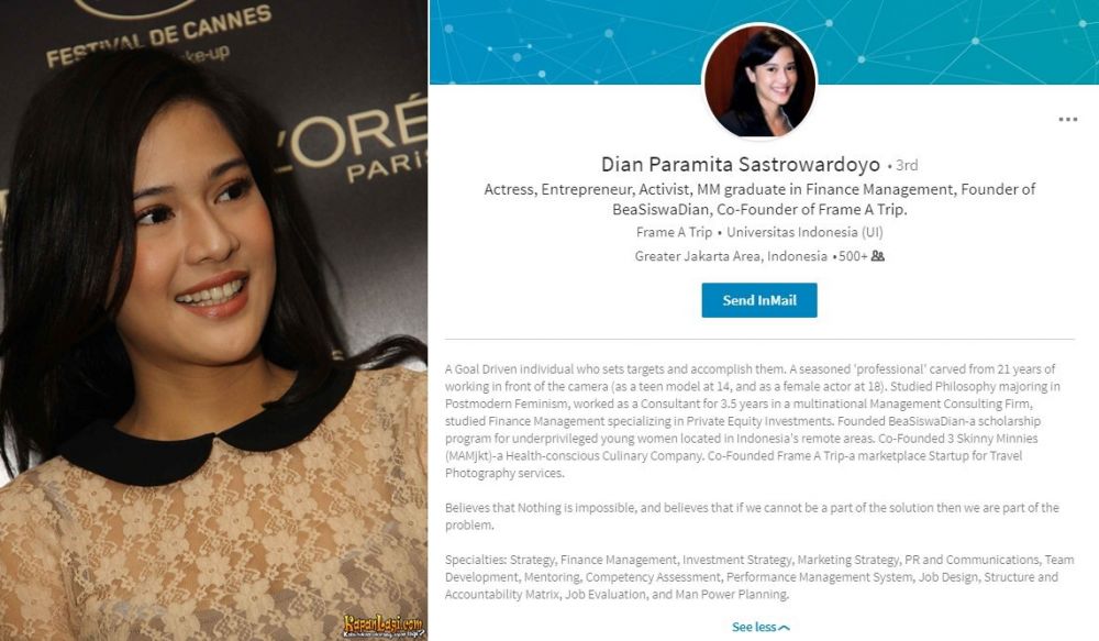 Akun 10 seleb Indonesia di LinkedIn, profesional dan berkelas nih