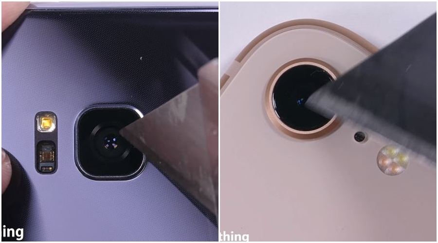 Uji ketahanan Galazy S8 vs iPhone 8, mana yang paling tangguh?