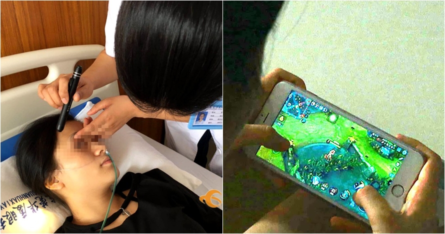 Main game online 8 jam nonstop, gadis ini terancam buta