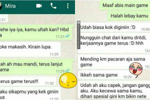 Obrolan chat cewek kesel cowoknya hobi ngegame, endingnya bikin baper