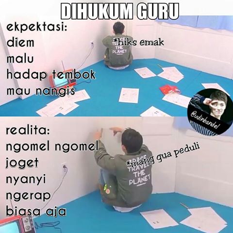 10 Meme lucu 'dihukum guru' ini bikin ingat kenakalan zaman sekolah
