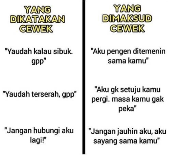 12 Meme ungkap sifat cewek ini bikin bilang 'bener juga nih'