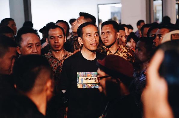Nonton Synchronize Fest 2017, bukti Jokowi dekat dengan anak milenial