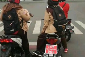 Dipasangi pelat nomor Thailand, motor pelajar diciduk polisi