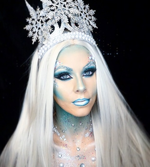 kreasi makeup tema ice queen  © 2017 berbagai sumber