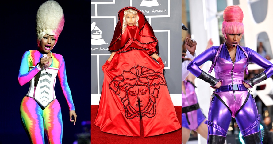 15 Outfit cetar Nicki Minaj, ada yang mirip es pelangi