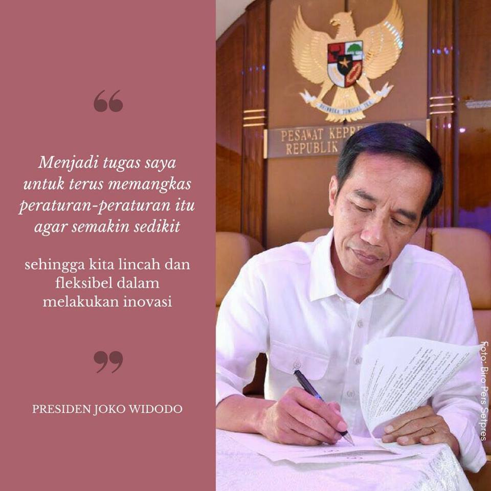 Presiden Jokowi: Negara kita kebanyakan regulasi undang-undang!
