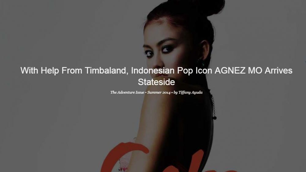 Agnez Mo ternyata pernah masuk 6 majalah top luar negeri ini