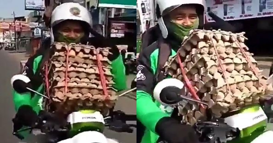 Perjuangan driver ojek online kirim barang ini patut diacungi jempol