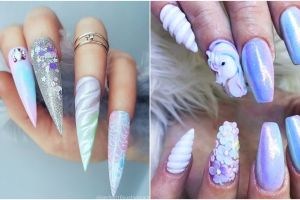 10 Nail art tema unicorn ini cantiknya kebangetan, bikin gemes