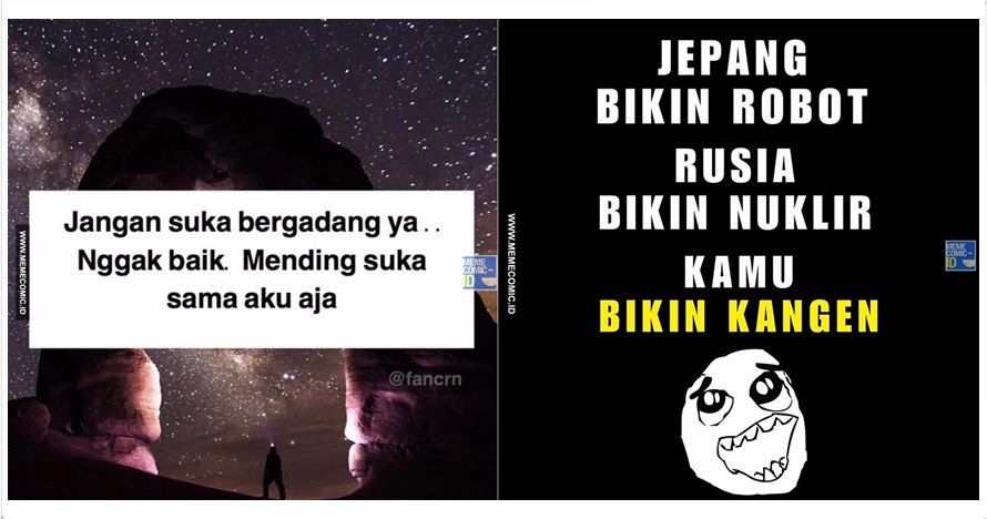 11 Meme kocak buat ngegombal dijamin bikin gebetan meleleh