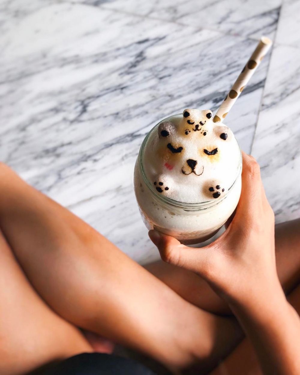 10 Latte art 3D ini gemesin parah, bisa gerak saat digoyang