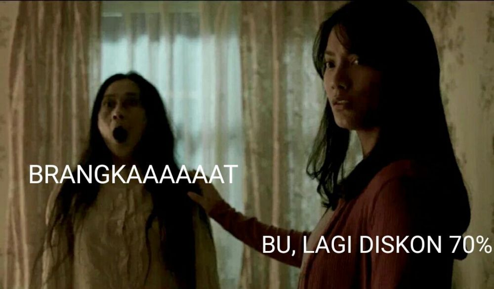 14 Editan adegan 'ibu sampe kaget' film Pengabdi Setan ini kocak parah