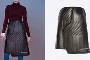 Mirip karpet mobil, rok brand fashion tenar ini harganya Rp 33 juta