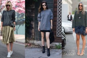 12 Ide outfit sweater & rok ini bikin kamu tampil makin stylish