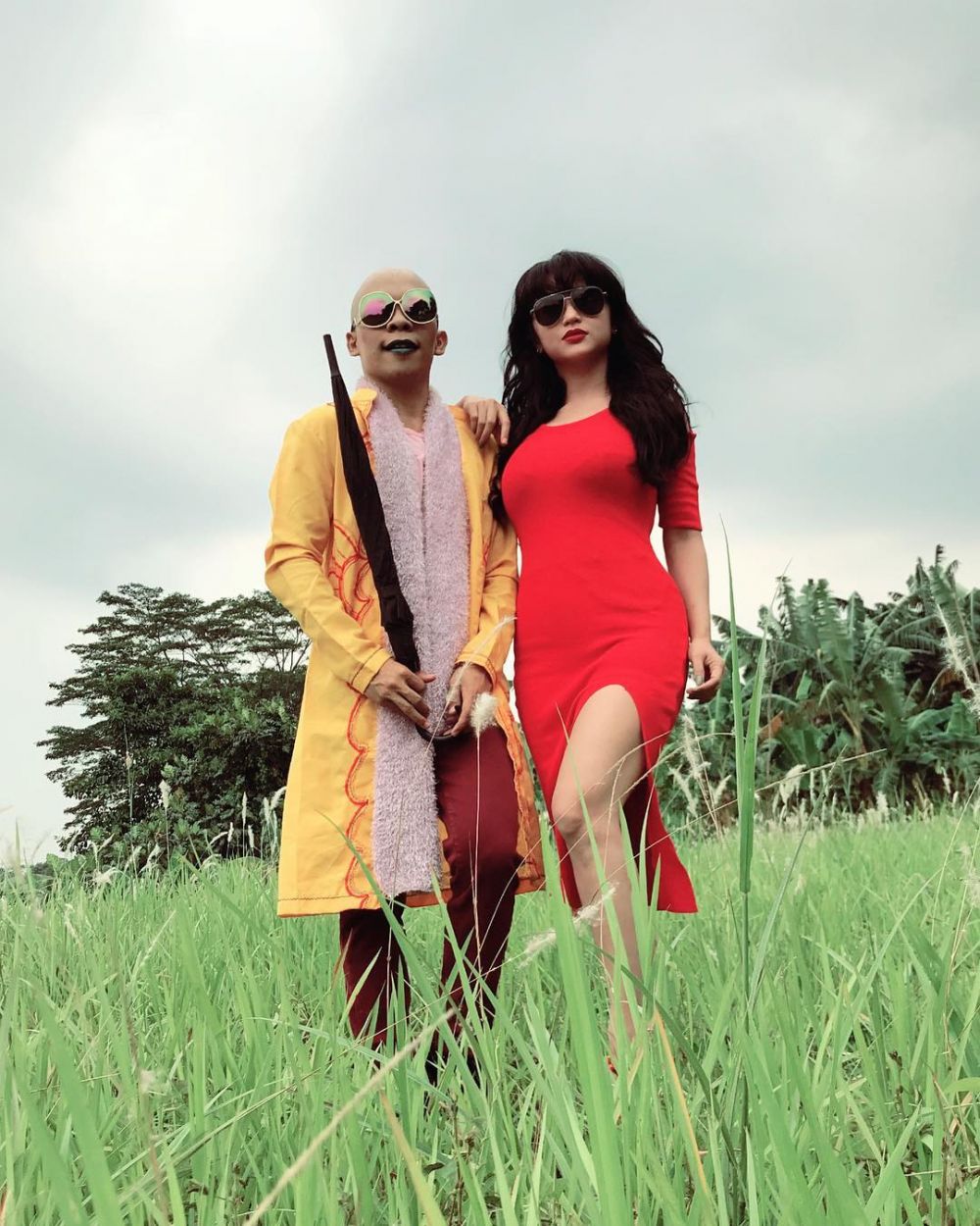 10 Gaya Dewi Perssik & Rama Purba saat syuting Si Manis Jembatan Ancol