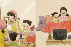 15 Karya ilustrasi ini bikin rindu masa kecil bersama kakak