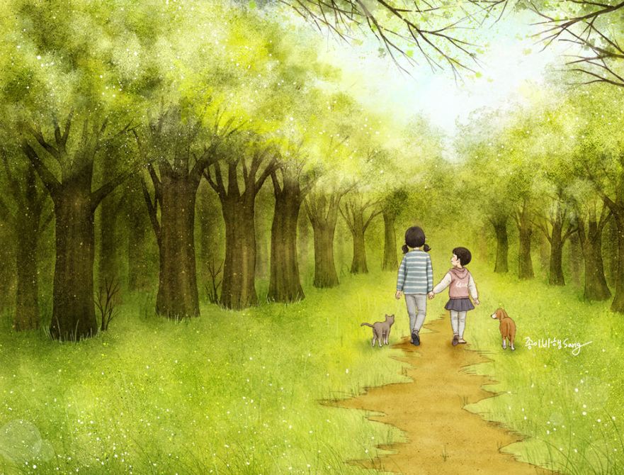 15 Karya ilustrasi ini bikin rindu masa kecil bersama kakak