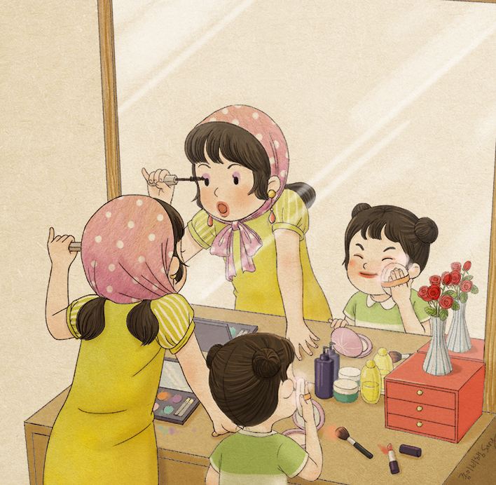 15 Karya ilustrasi ini bikin rindu masa kecil bersama kakak