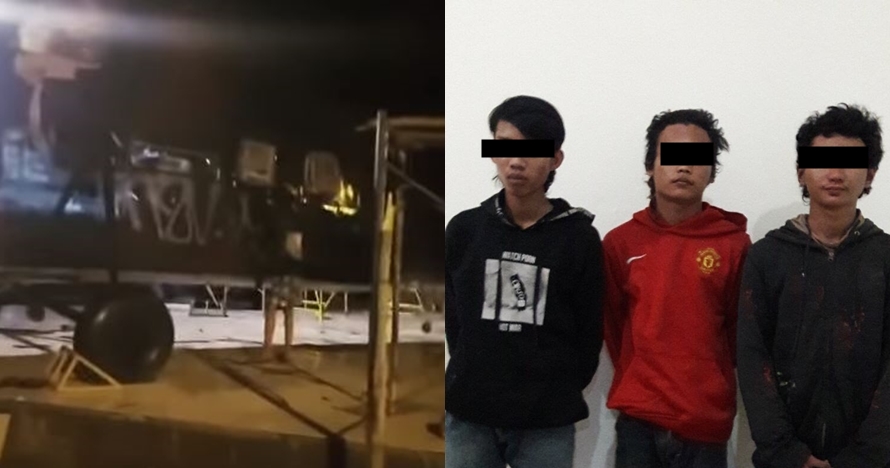 Coret tugu helikopter Lanud Atang Sandjaja, aksi tiga remaja ini parah
