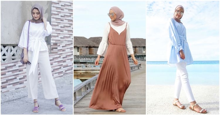 Ootd Pantai Hijab Simple