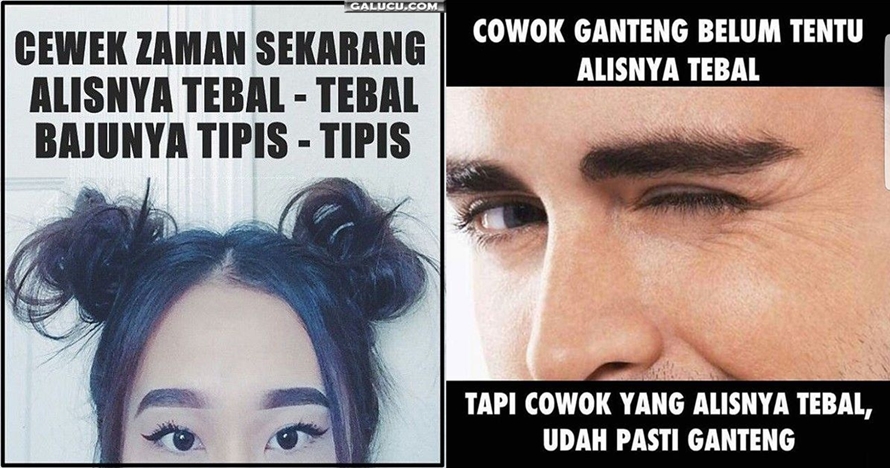 10 Meme alis tebal ini lucunya mengocok perut
