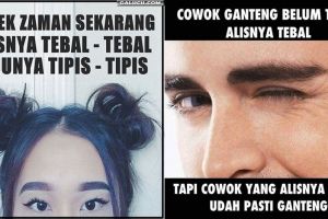 10 Meme alis tebal ini lucunya mengocok perut