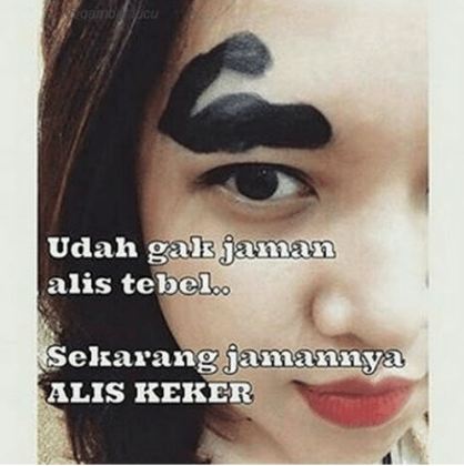 10 Meme alis tebal ini lucunya mengocok perut