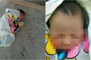 Bayi malang masih bertali pusar ini dibuang orangtuanya, kok tega ya?