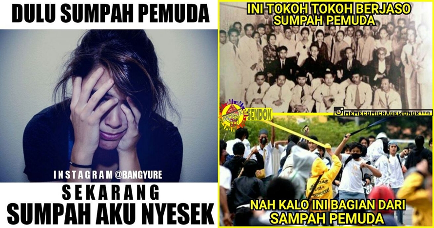 10 Meme Sumpah Pemuda Zaman Now ini nyindirnya pedih banget