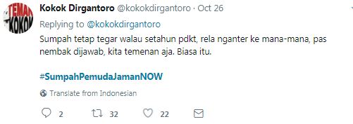 Cuitan 'Sumpah Pemuda' generasi zaman sekarang, kocaknya bukan main