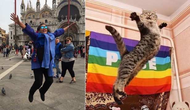 10 Foto editan pose seleb Bollywood saat liburan ini ada-ada aja