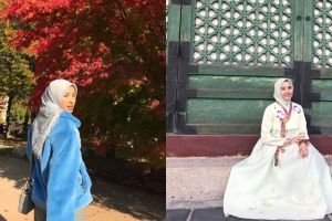 9 Momen seru Laudya Bella tanpa suami saat liburan di Korea Selatan