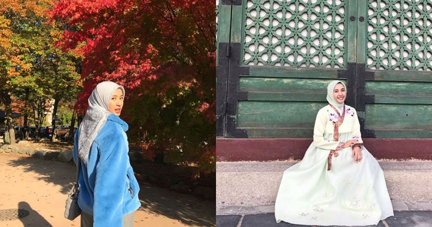 9 Momen seru Laudya Bella tanpa suami saat liburan di Korea Selatan