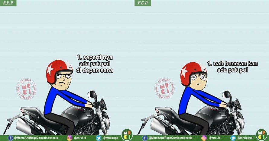 Komik 'Ada Pak Pol' ini endingnya bikin pengen jitak kepala sendiri