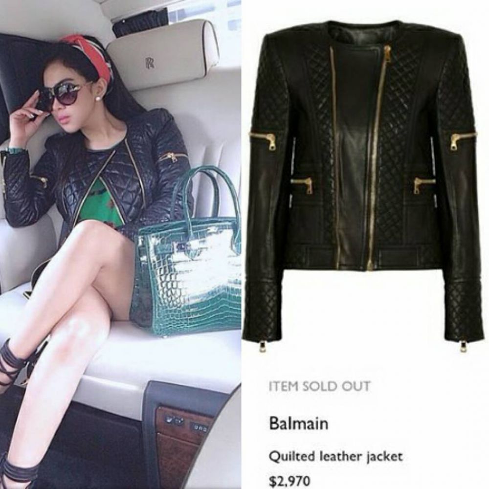 8 Jaket kulit milik Syahrini, tampak biasa tapi ada yang Rp 70 jutaan