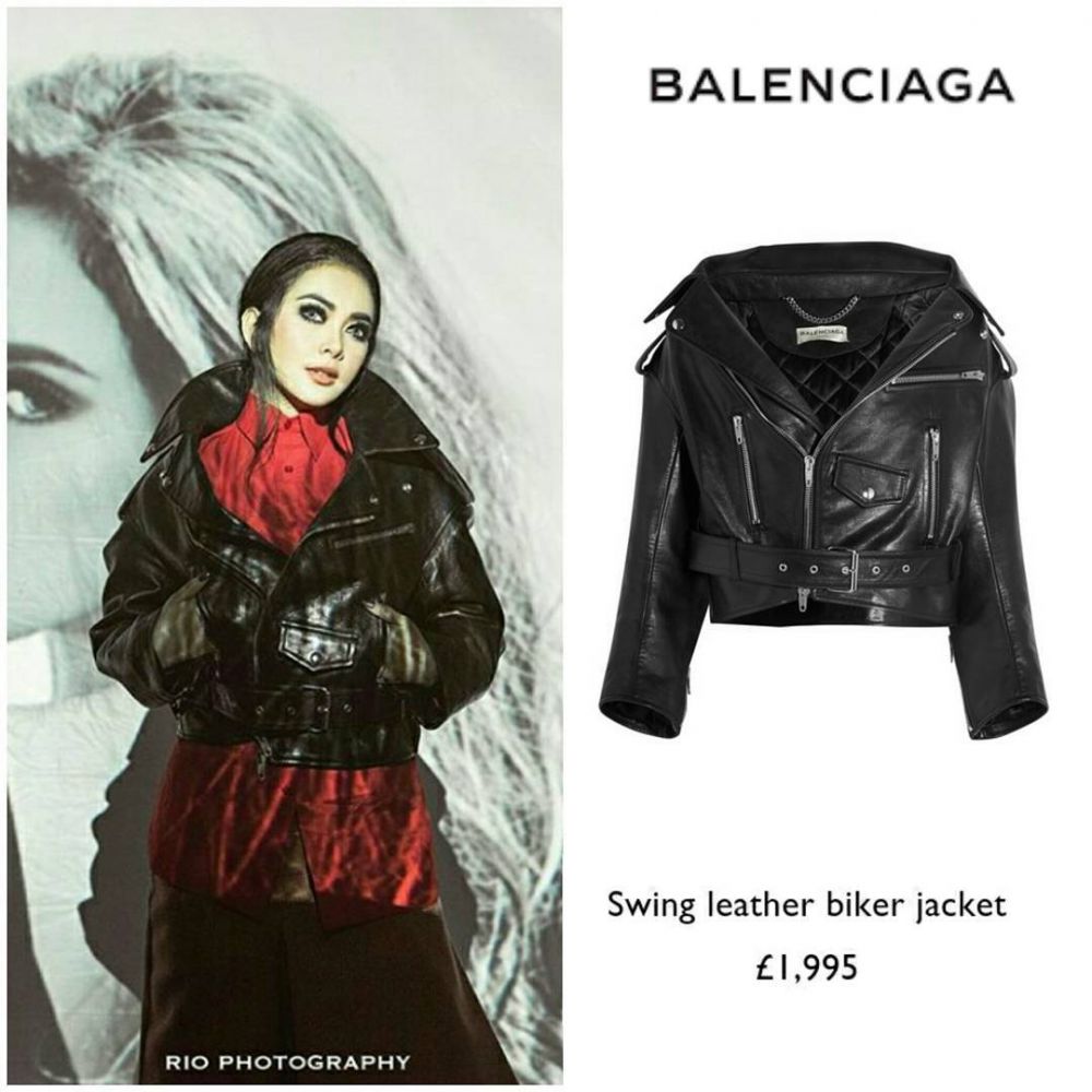 8 Jaket kulit milik Syahrini, tampak biasa tapi ada yang Rp 70 jutaan