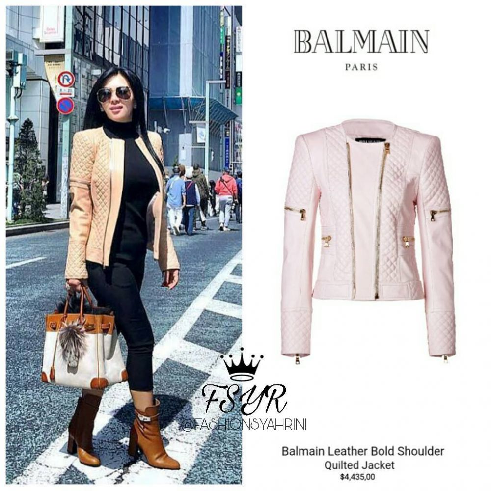 8 Jaket kulit milik Syahrini, tampak biasa tapi ada yang Rp 70 jutaan