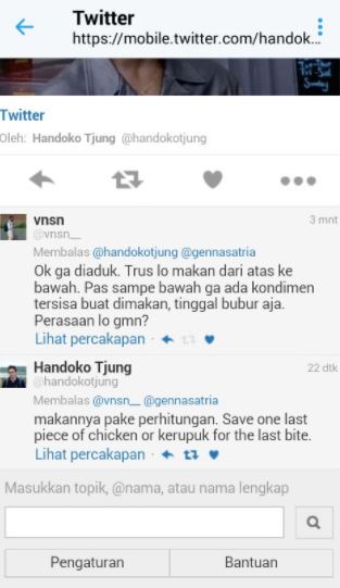 Cara Bondan Winarno santap bubur ayam diaduk atau tidak ini buat heboh