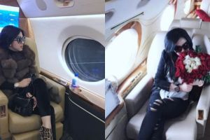 10 Gaya Syahrini saat naik jet pribadi ini cetar abis, mewah banget