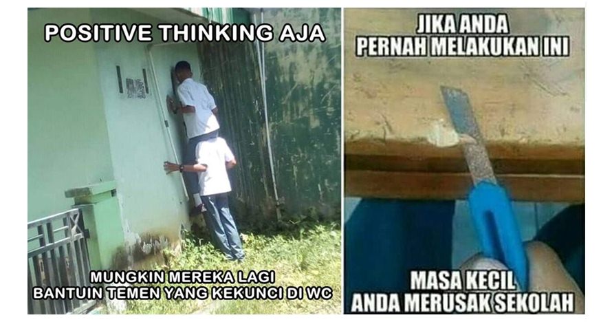 9 Meme kelakuan jahat pas sekolah ini ingatkan dosa-dosa masa lalumu