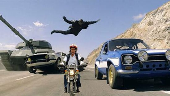 9 Foto editan Jokowi naik motor trail di Bekasi ini kocak abis