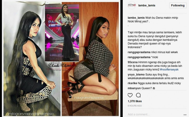 4 Penampilan Denada yang dibilang mirip dengan Nicki Minaj