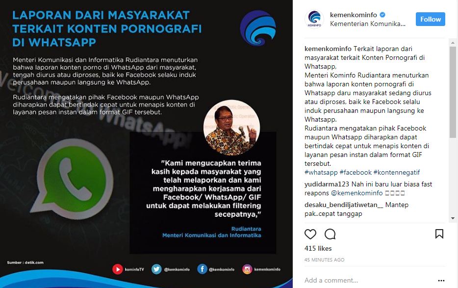 Parah, konten GIF porno ada di aplikasi WhatsApp 