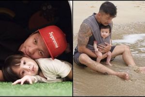 9 Foto kedekatan artis ganteng dengan putri kecilnya ini lucu