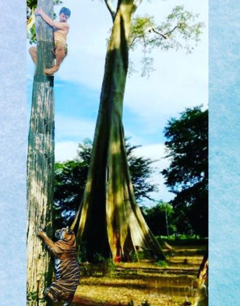 10 Foto editan 'orang bareng hewan' ini bikin ngakak level tertinggi