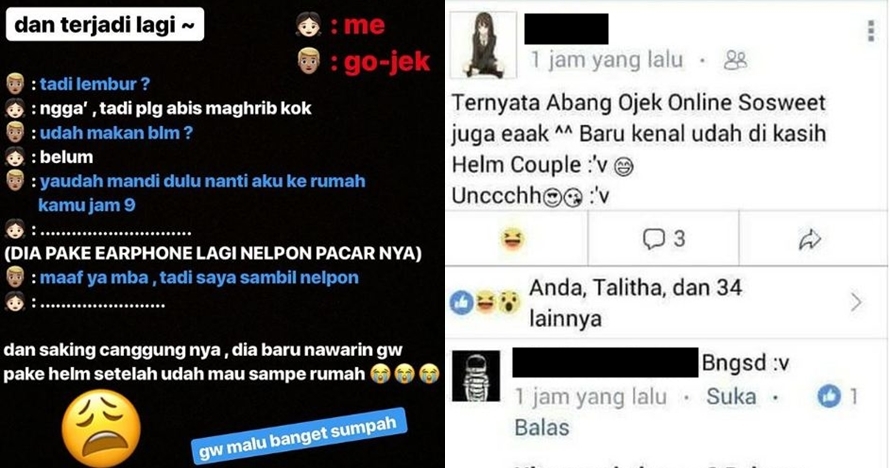 Kelakuan 9 penumpang ojek online yang baper sama drivernya, ngarep deh